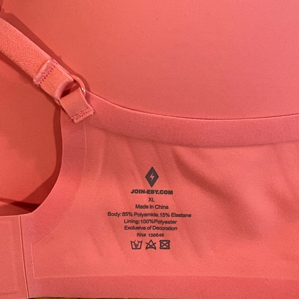 Vibrant Coral Women's Bra - Picture 3 of 5